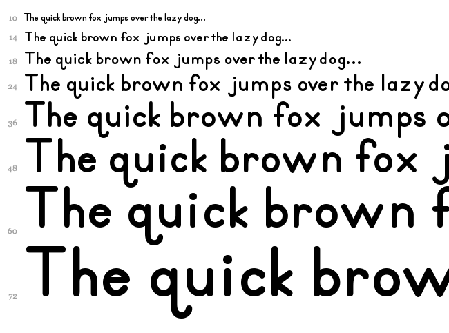 Primer Print font waterfall